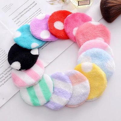 Polka Dot Reusable Face Cleansing Makeup Eraser Towel Sponges For All Skin Types